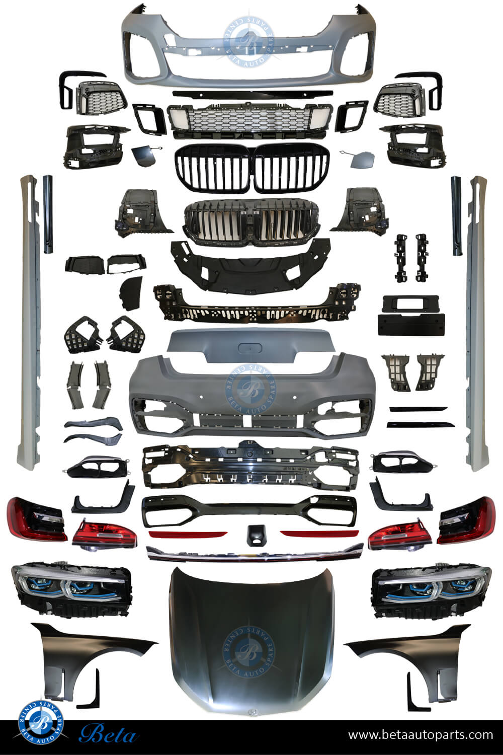 BMW 7 Series G12 (2016-2019), Body Kit Conversion Upgrade to 2020 LCI M Look, China BMW 7 Series G12 (2016-2019), Body Kit Conversion Upgrade to 2020 LCI M Look, China